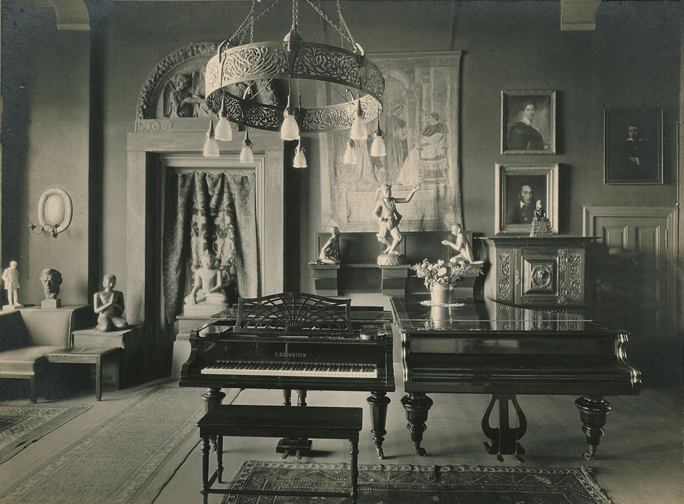 Bildnis Musikzimmer von Ferruccio Busoni, um 1912