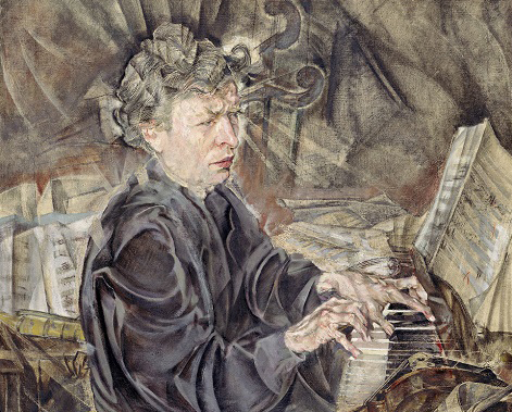 Max Oppenheimer, „Ferruccio Busoni“, 1916