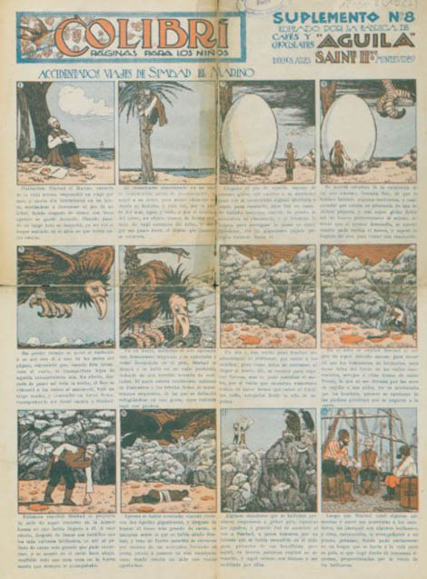 Titelseite von “Colibri / Suplemento Colibri: páginas para los niños. Suplemento, No8”, 1923 