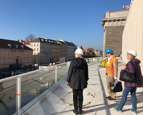 Hier wird bald das Museumscafé einen wunderbaren Ausblick bieten