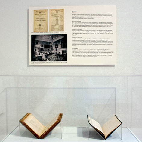 Ausstellungsvitrine in der Ausstellung 