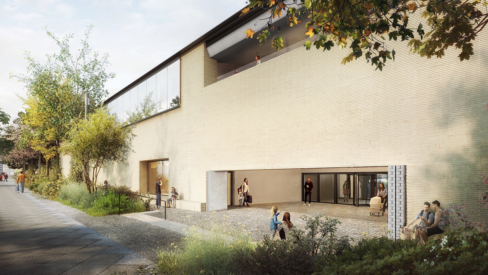 Architekturrendering eines Museums