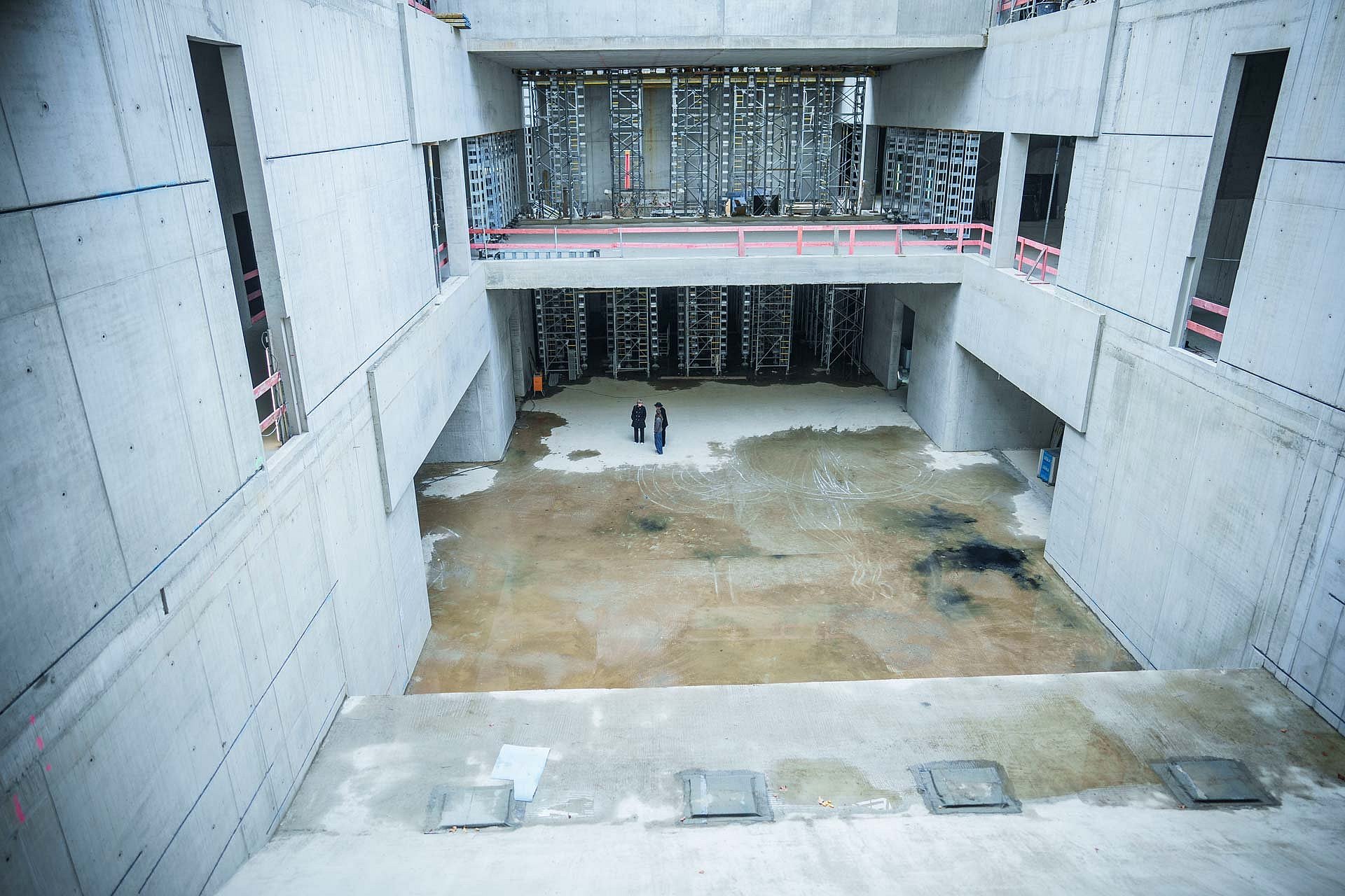 Blick auf die Baustelle