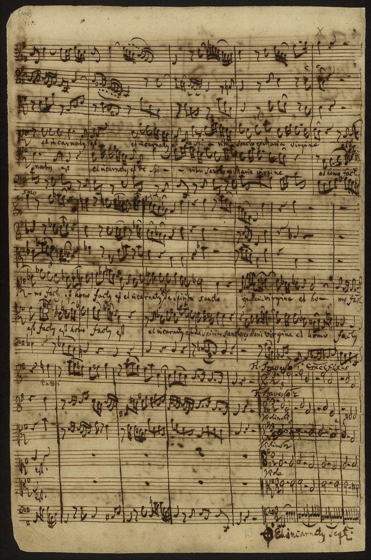 Auszug aus der h-Moll-Messe von Johann Sebastian Bach © SPK / Staatsbibliothek zu Berlin