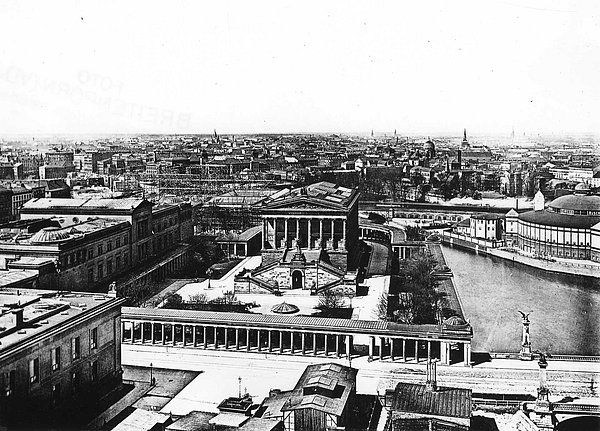Museumsinsel 1899 Schwarz-Weiß Foto der Museumsinsel