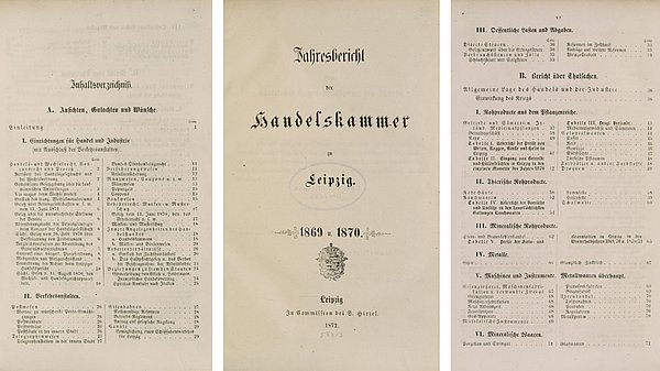 Historische Jahresberichte der Handelskammer