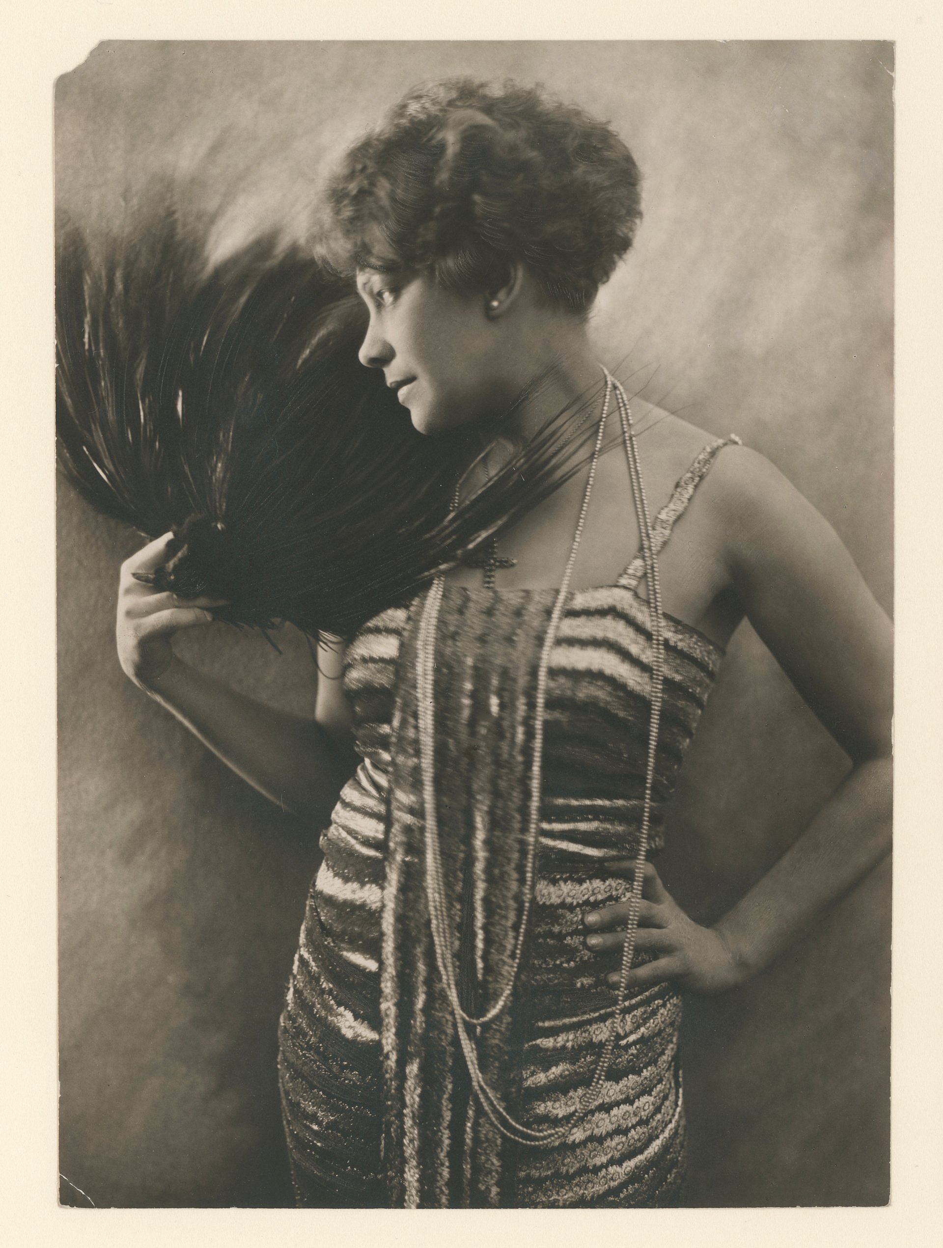 Elegantly dressed woman