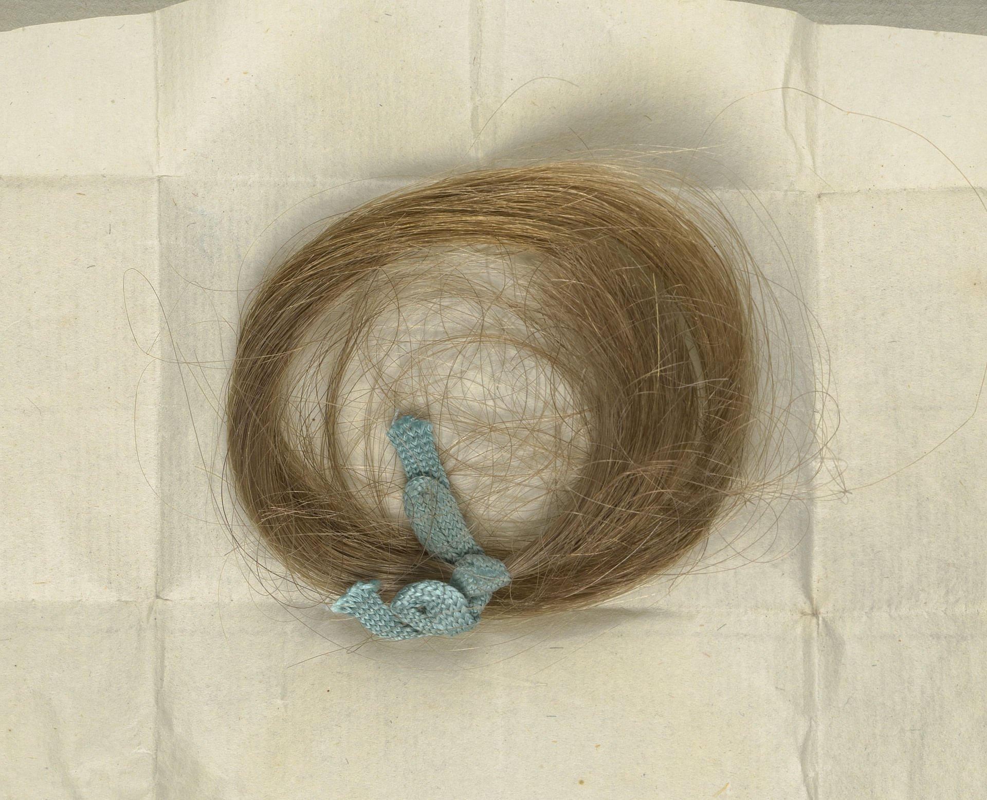 a lock of human hair