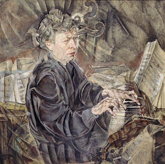 Max Oppenheimer, „Ferruccio Busoni“, 1916 (öffnet Vergrößerung des Bildes)