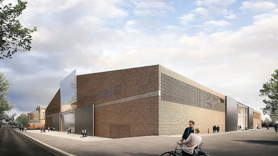 Museum des 20. Jahrhunderts am Kulturforum, Blick auf die Süd- und Ostfassade (öffnet Vergrößerung des Bildes)