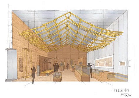 Wang Shu: Entwurfsskizze für den Bereich "Imperiales China" im zukünftigen Humboldt Forum, 2014