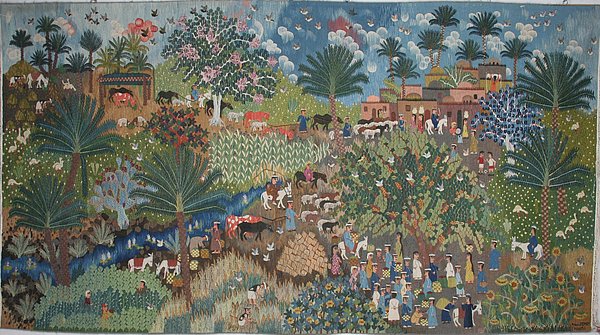 The fields Prachtvoller Teppich: Felder und Blumen