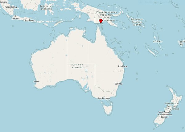 Geografische Lage Ugar Islands Landkarte Australiens