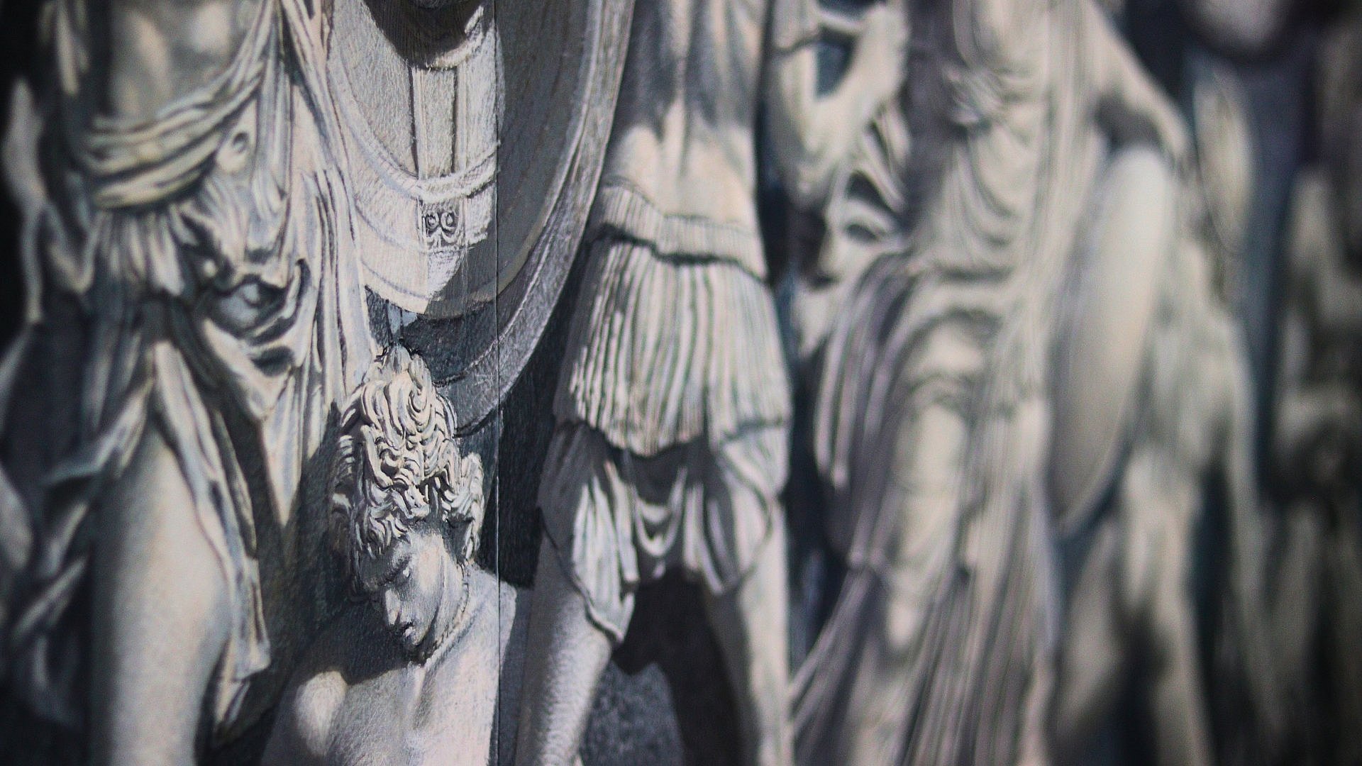 Kopie eines antiken Wandgemäldes.