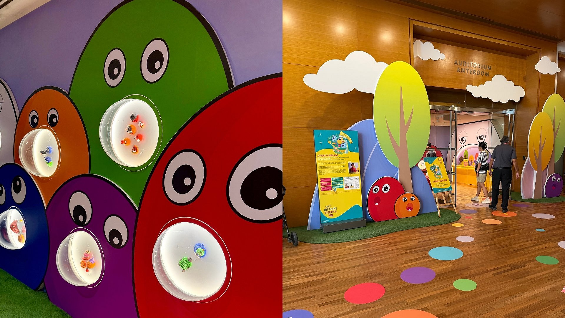 Bunte Kinderkunstwerke