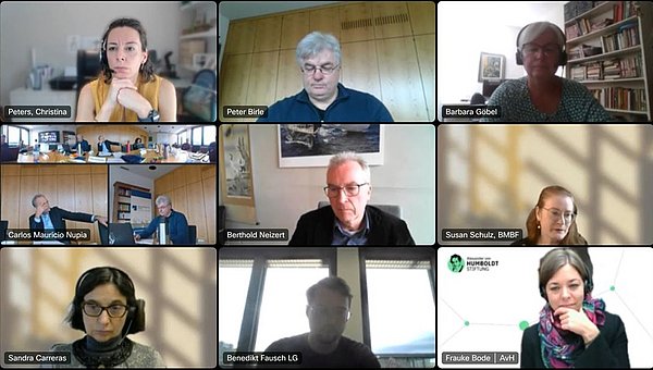 IAI-Workshop Screenshot eines Webex-Meeting