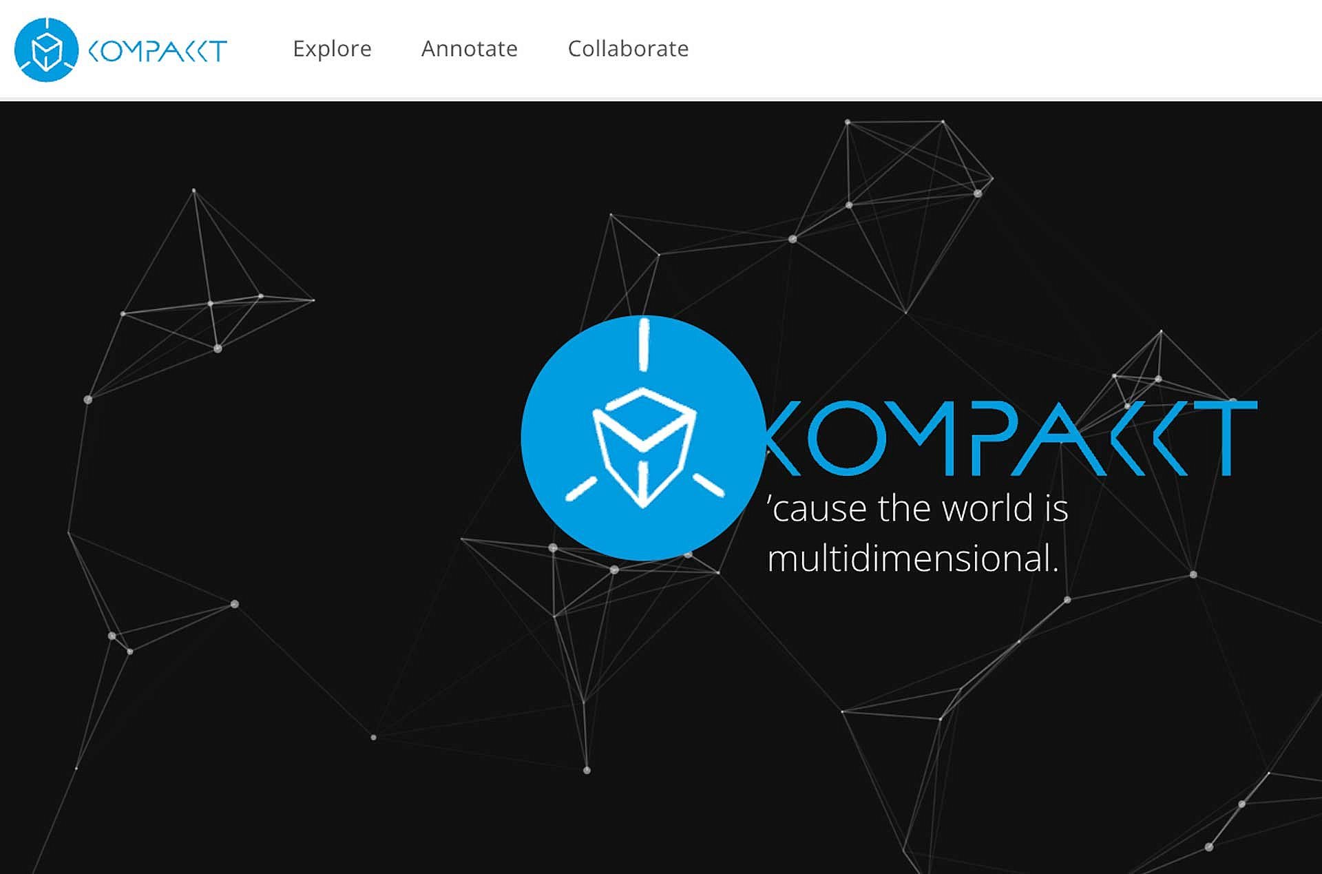 Screenshot der Software (Semantic) Kompakkt.