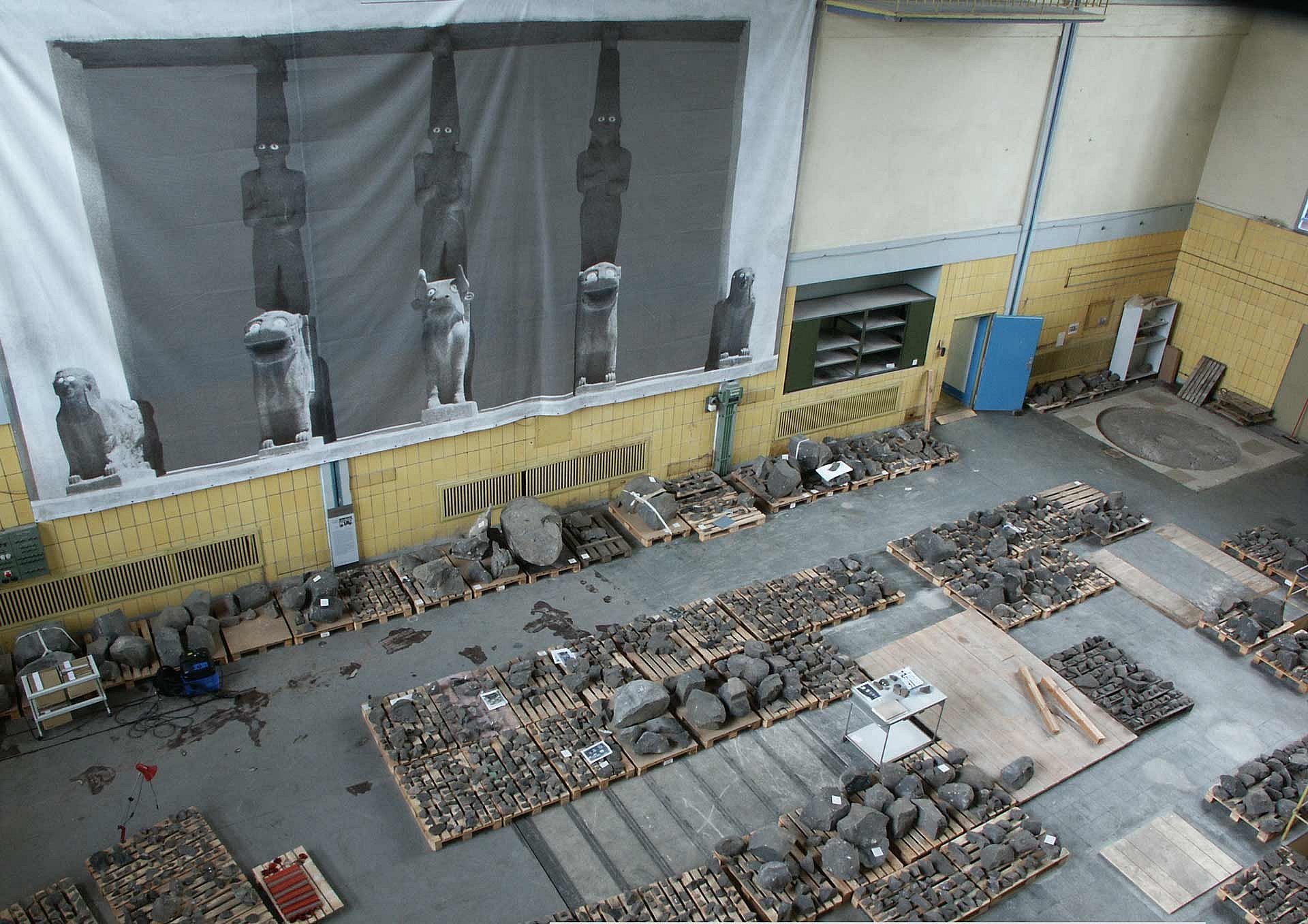Große Sortierhalle, Vogelperspektive
