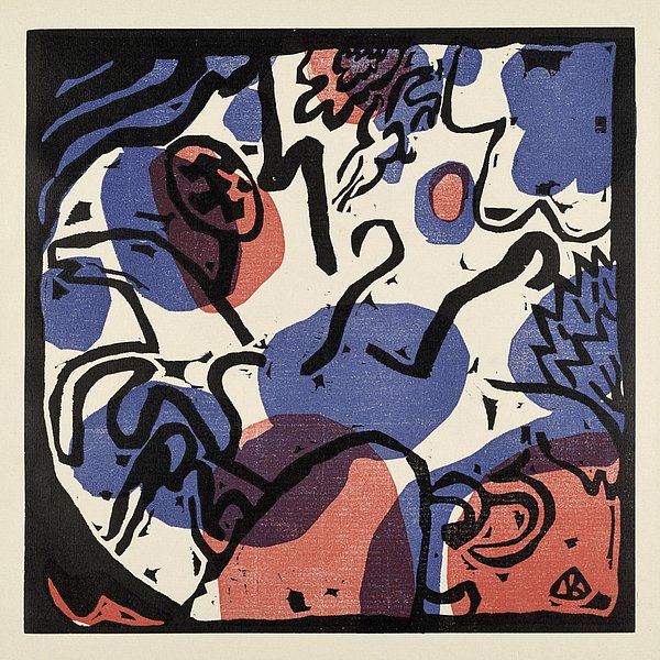 Wassily Kandinsky "Drei Reiter in Rot, Blau und Schwarz" Ein buntes Bild