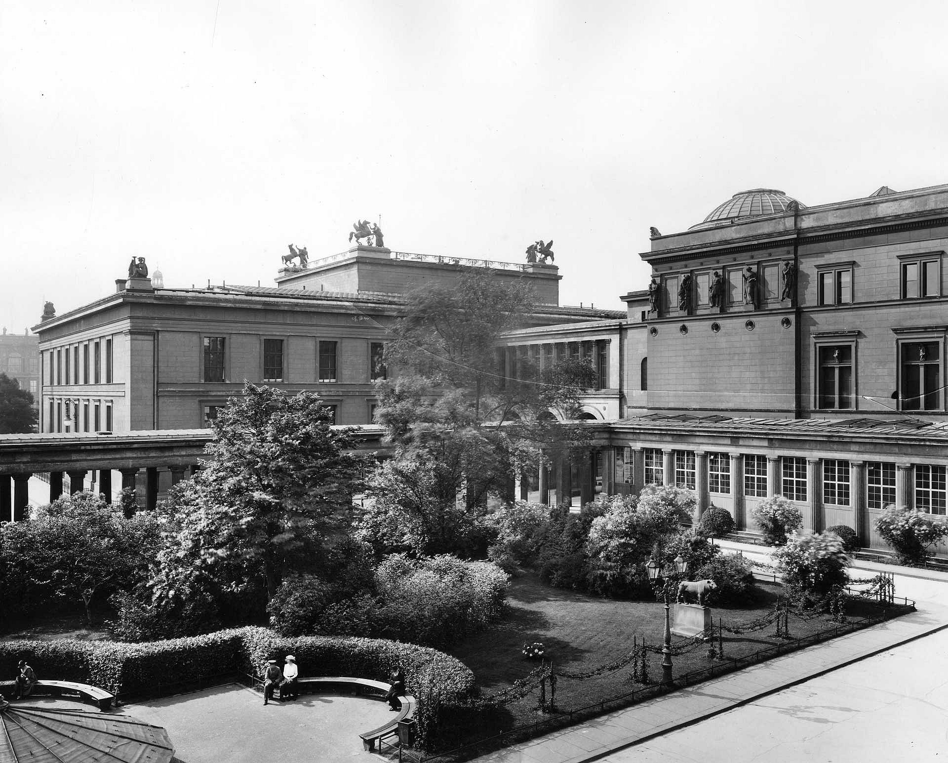 Schwarz-Weiß Foto der Museumsinsel