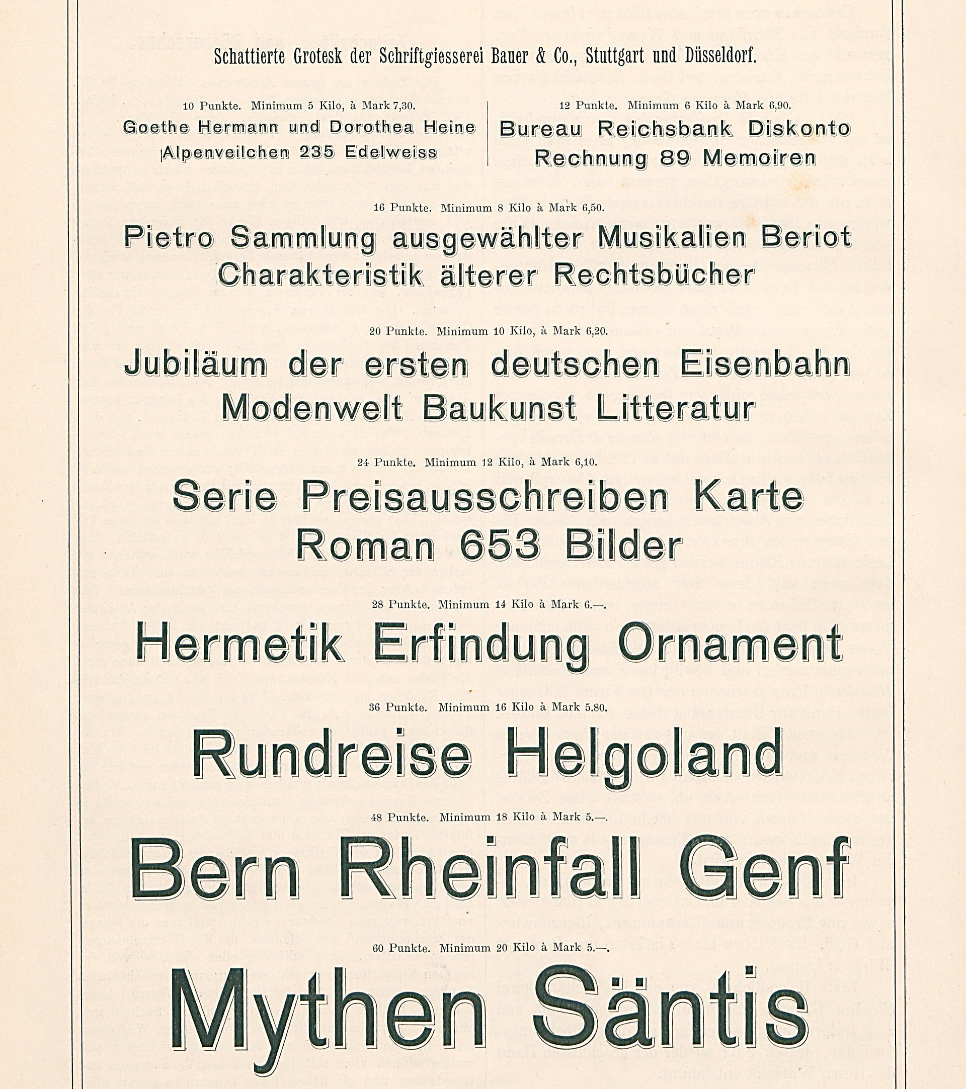 Schriftproben