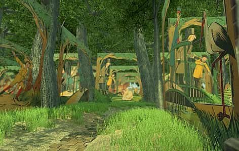 Zusammen mit ZEDIKUM erprobte BeWeB-3D prototypisch die Übersetzung von Bewegungsbuch-Digitalisaten in erste Spielewelten – hier zum Beispiel als VR-Labyrinth.