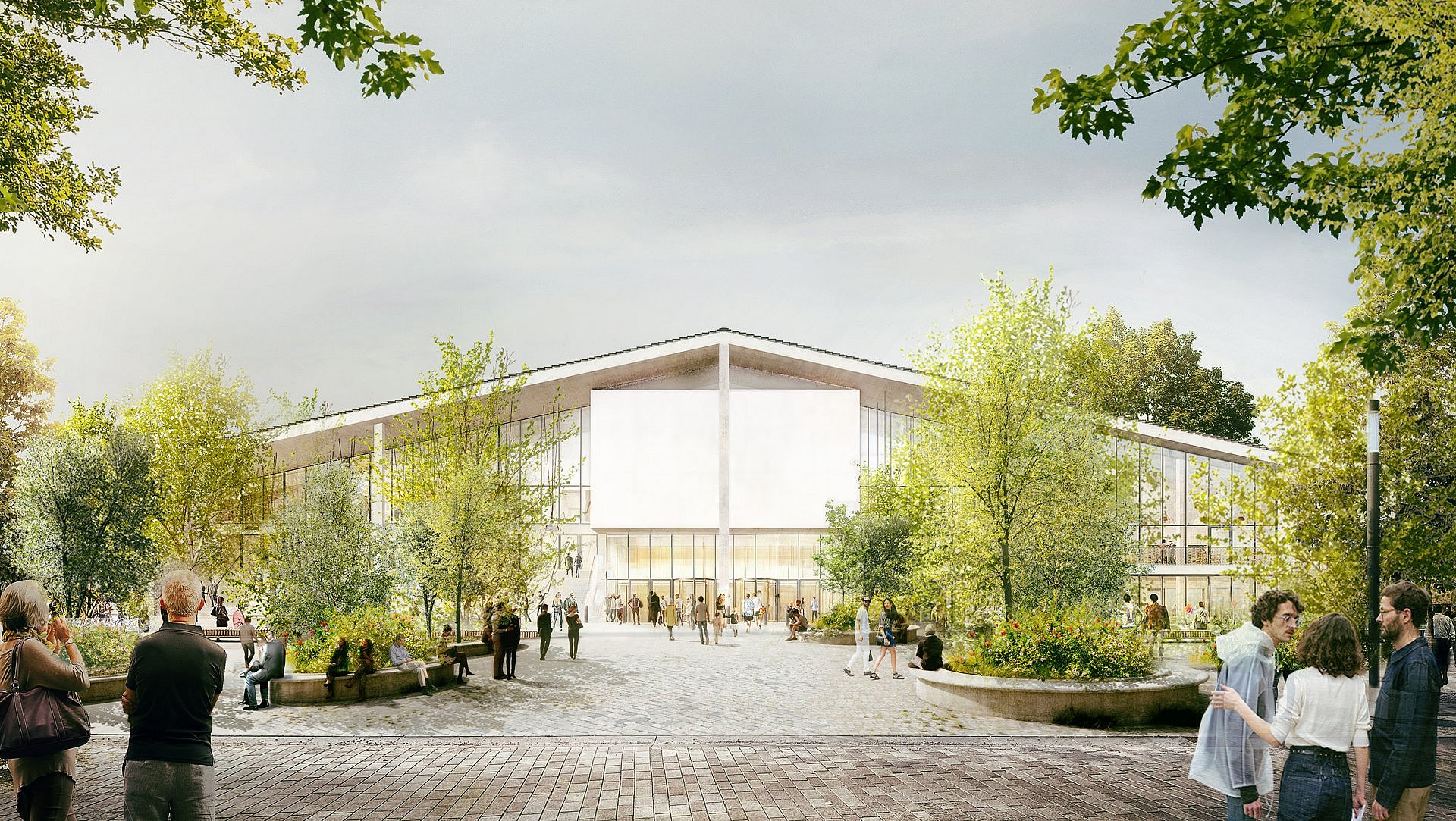 Architekturrendering eines Museums