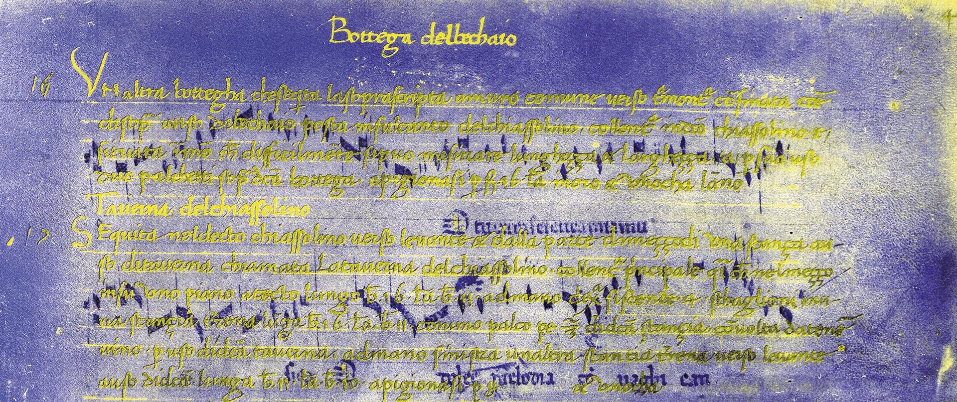 Scan eines historischen Schriftstücks, digital nachbearbeitet