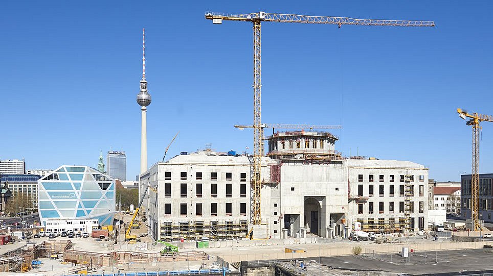 Blick auf eine Baustelle (öffnet Vergrößerung des Bildes)