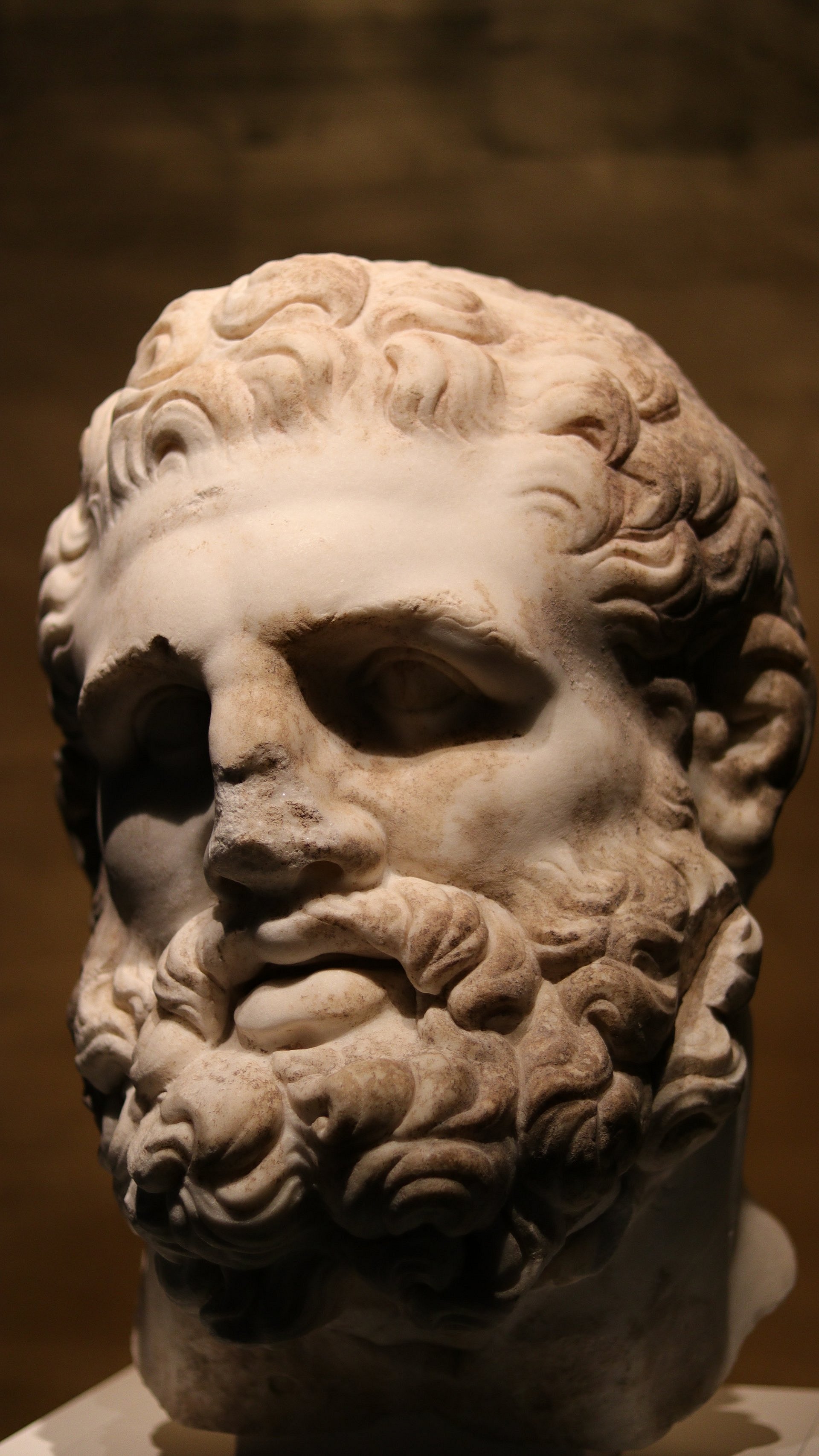 Detail einer im Pergamon-Panorama ausgestellten Büste