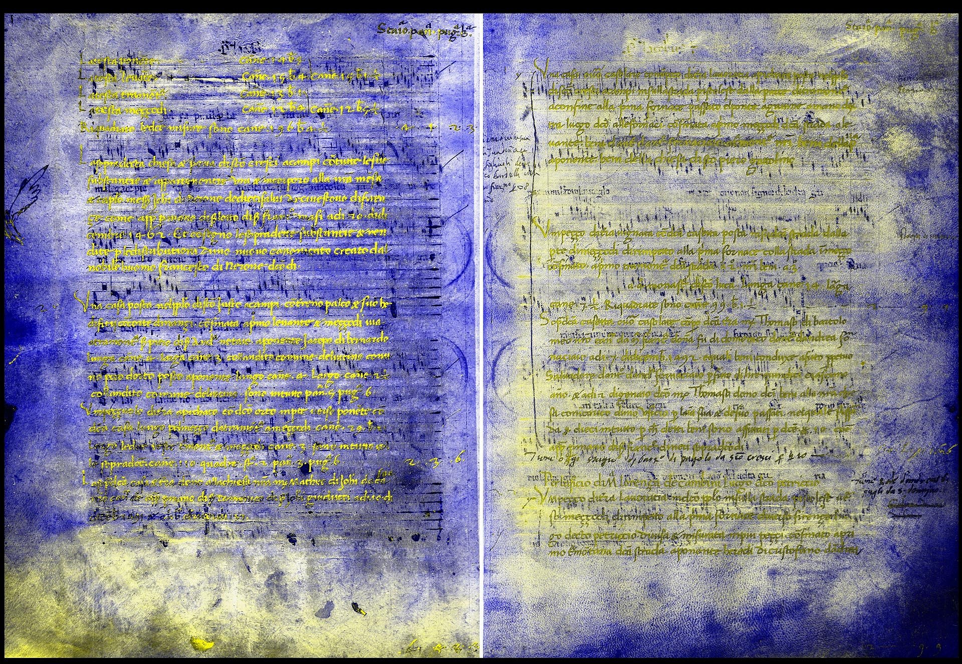 Scan eines historischen Schriftstücks, digital nachbearbeitet