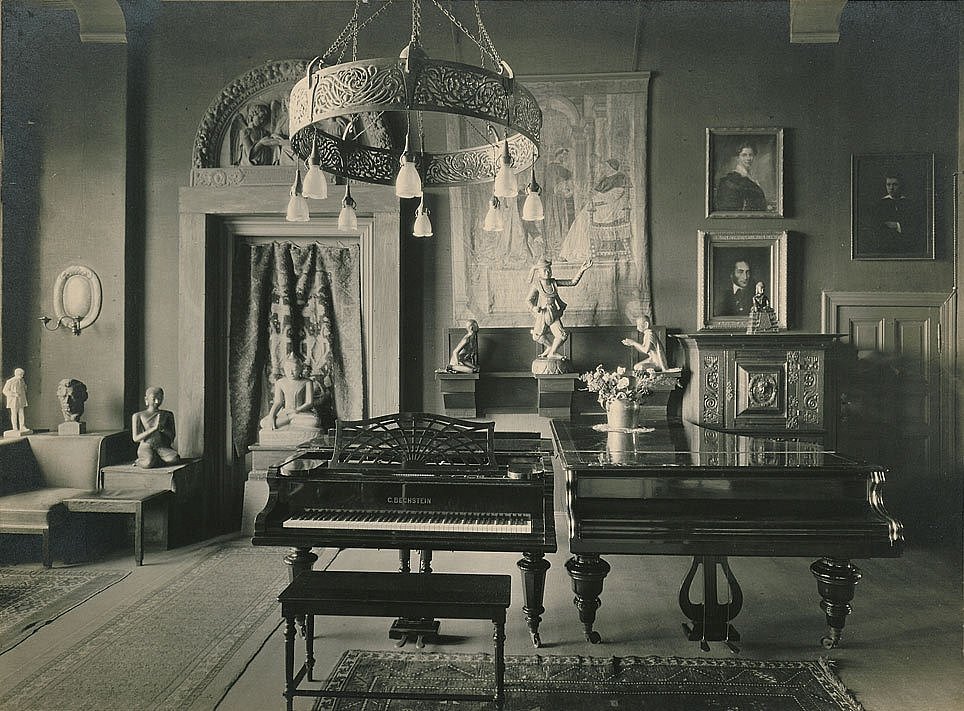 Bildnis Musikzimmer von Ferruccio Busoni, um 1912