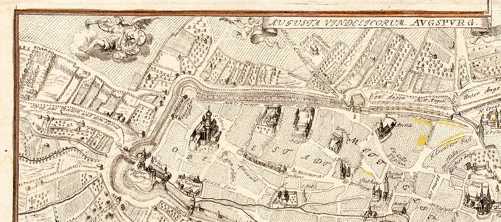 Detail einer historischen Karte