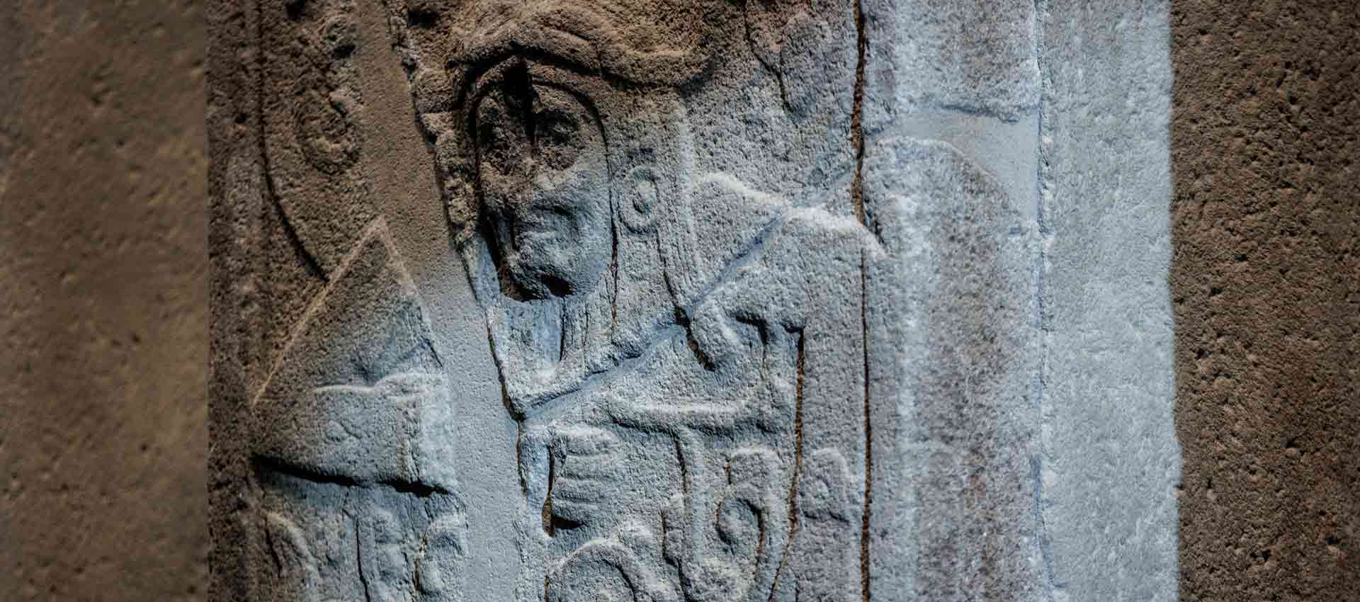 Detail einer Stele