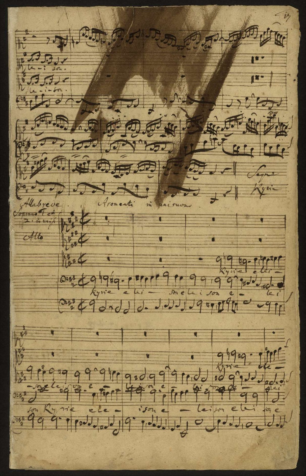 Auszug aus der h-Moll-Messe von Johann Sebastian Bach © SPK / Staatsbibliothek zu Berlin